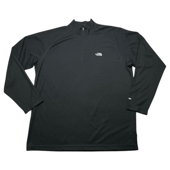 The North Face 1/4 Zip Black Pullover - Picture 1 of 12